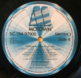Stevie Wonder ‎- Songs In The Key Of Life