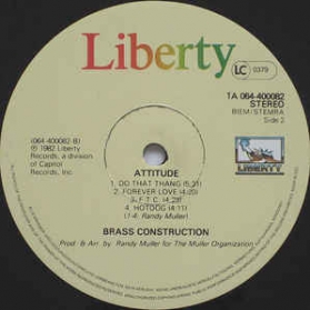 Brass Construction ‎- Attitudes