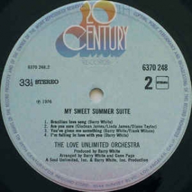 Love Unlimited Orchestra ‎- My Sweet Summer Suite