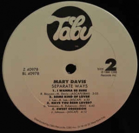 Mary Davis ‎- Separate Ways