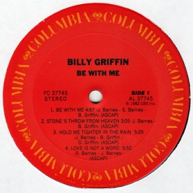 Billy Griffin ‎- Be With Me