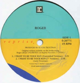 Roger ‎- I Want To Be Your Man