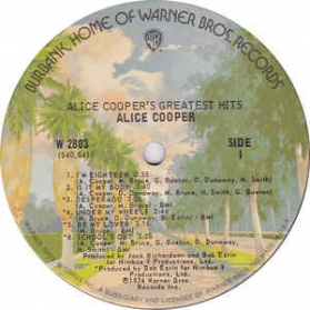 Alice Cooper ‎- Alice Cooper1s Greatest Hits