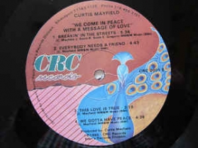 Curtis Mayfield - We Come In Peace With A Message Of Love