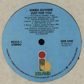 Gwen Guthrie ‎- Just For You
