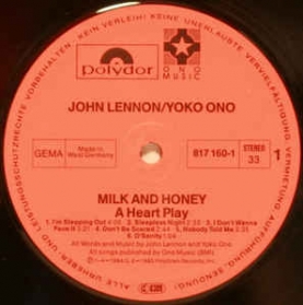 John Lennon e Yoko Ono - Milk And Honey