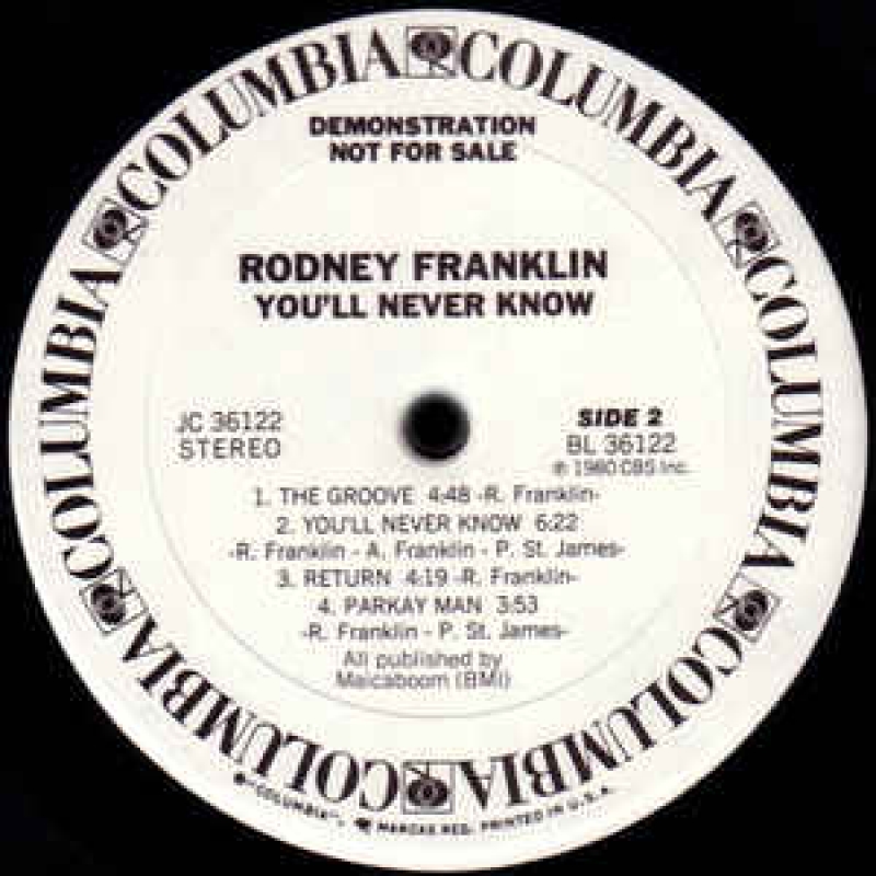 Rodney Franklin - You'll Never Know | Lado C Discos