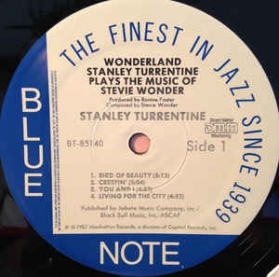 Stanley Turrentine ‎- Wonderland (Plays The Music Of Stevie Wonder)