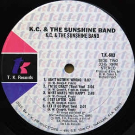 KC And The Sunshine Band ‎- KC And The Sunshine Band