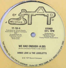 Arnie Love / The Loveletts - Invisible Wind / Me, Myself / I / We Had