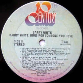 Barry White - Sings For Someone You Love