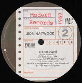 Leon Haywood - Tenderoni